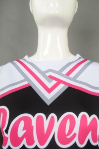 CH194 Make a dress sleeveless cheerleading uniform Fashion cheerleading uniform suit Cheerleading uniform manufacturer glee cheerios uniform  elite cheer uniforms  sparkly cheer uniforms detail view-3